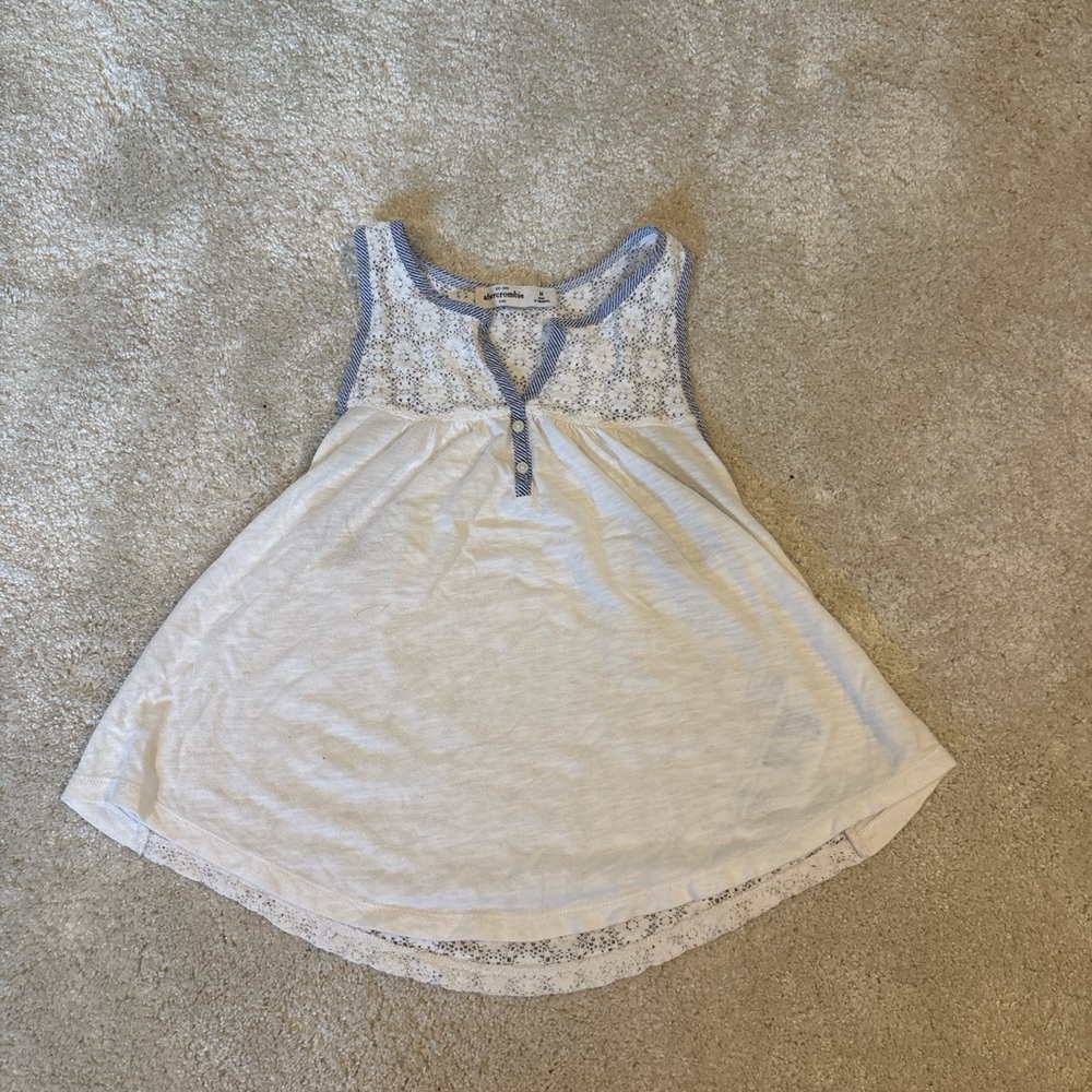 Blue and White Kids Dress